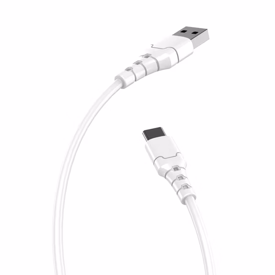 Кабель для быстрой зарядки, длина 2 м, белый микрокабель, подходит для телефонных кабелей.