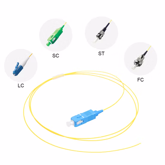 0,9 мм G657A1 Sm Sx Glasfaser-Pigtail 1 м Sc-Pigtail Одномодовый Faser Sc/Upc-Pigtail